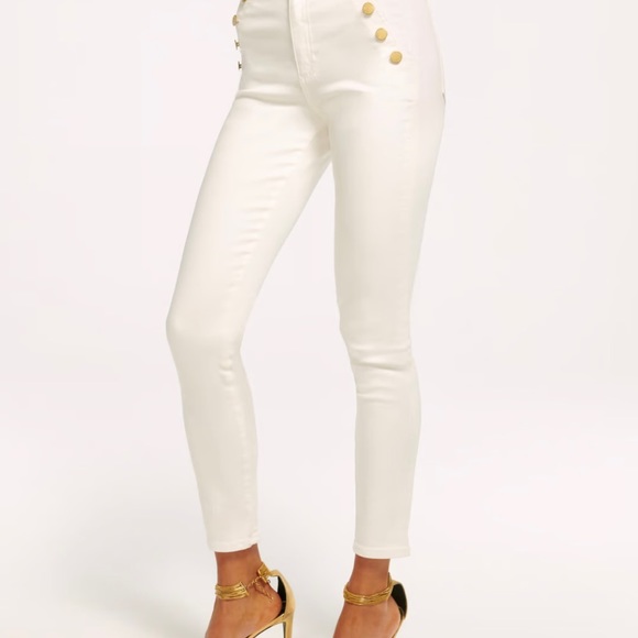 Ramy Brook Helena High rise skinny Ivory 29 - Picture 2 of 4